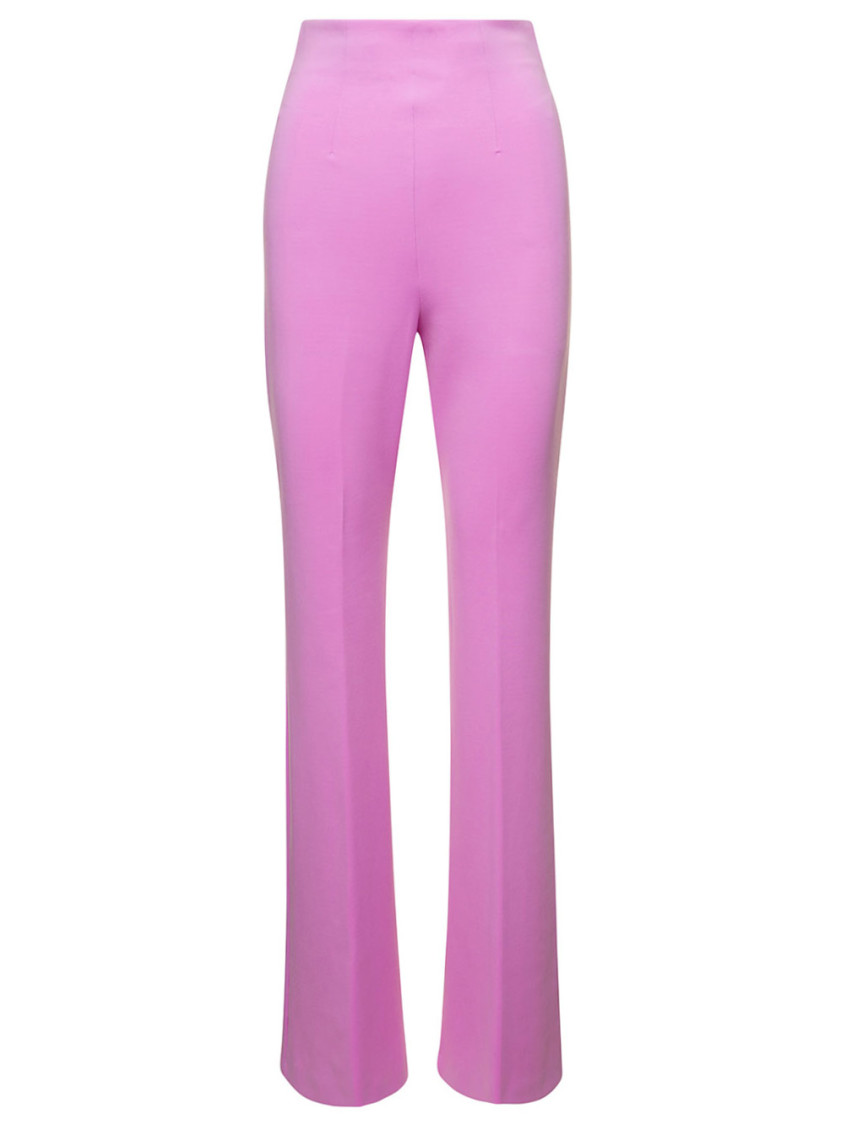 Sportmax Pink Pepper Flared Pants In Pink