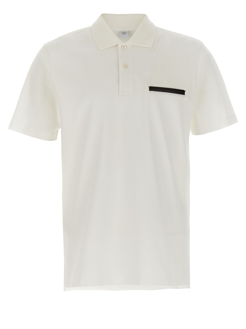 Berluti Short-sleeved Polo Shirt In White
