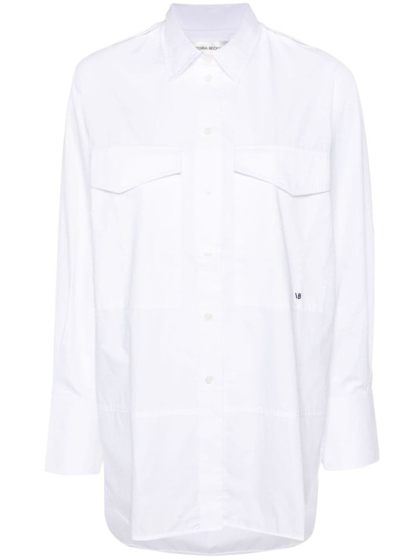 Victoria Beckham Extra Large Shirt Pockets In White