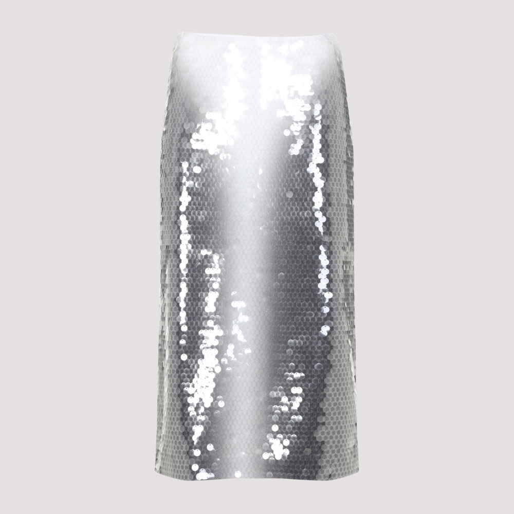 Sportmax Gradient Sequin Pencil Skirt In Black