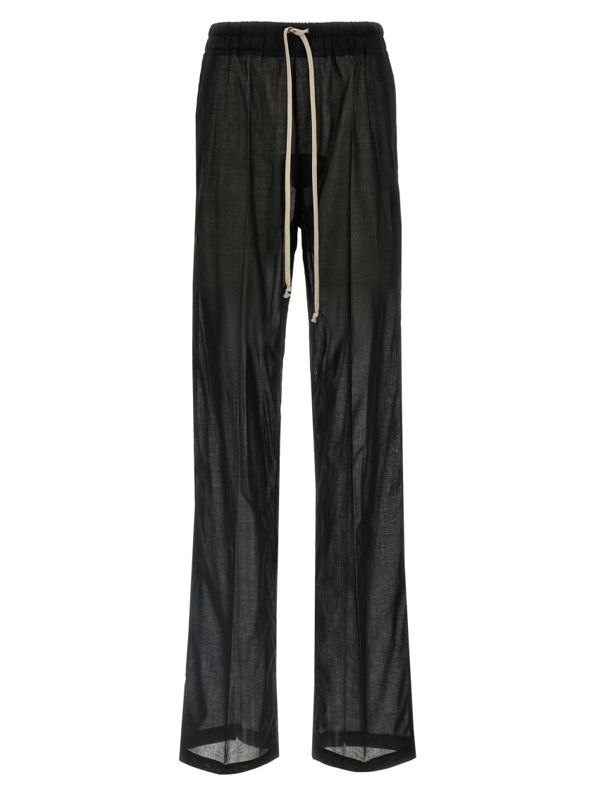 RICK OWENS BLACK DIETRICH DRAWSTRING PANTS