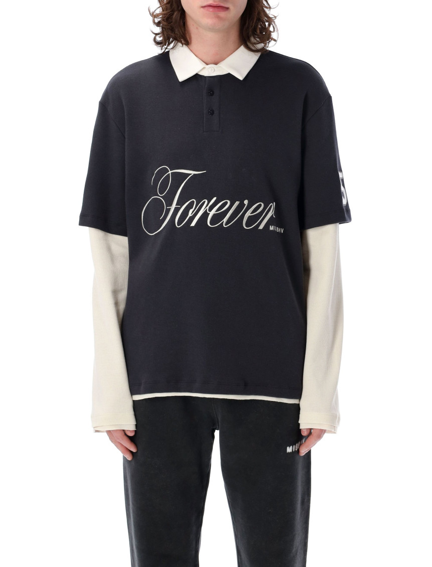 Misbhv Forever Double Layered Polo In Black