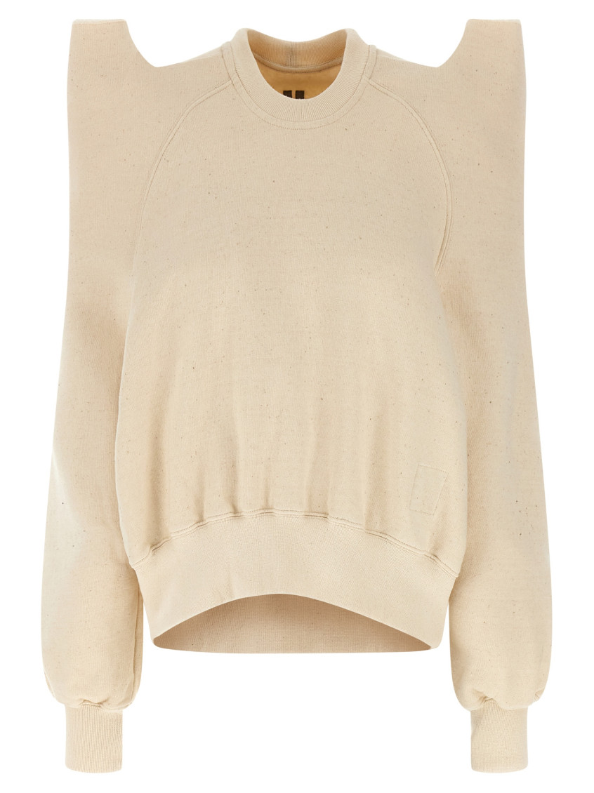 Rick Owens Beige Tecsweat Sweatshirt In Beige