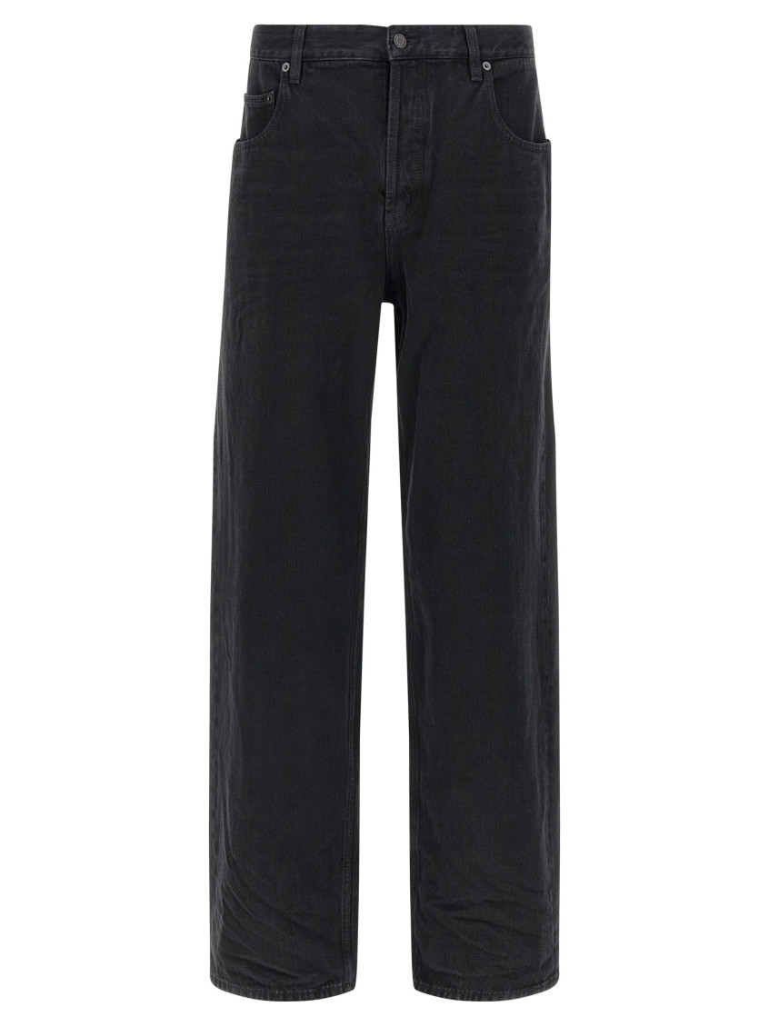 Saint Laurent Aint Baggy Jean Sn34 In Black