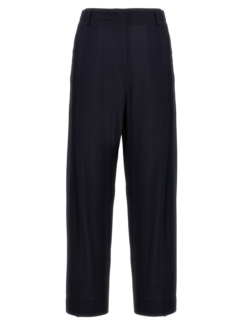 Alberto Biani Blue Front Pleat Pants