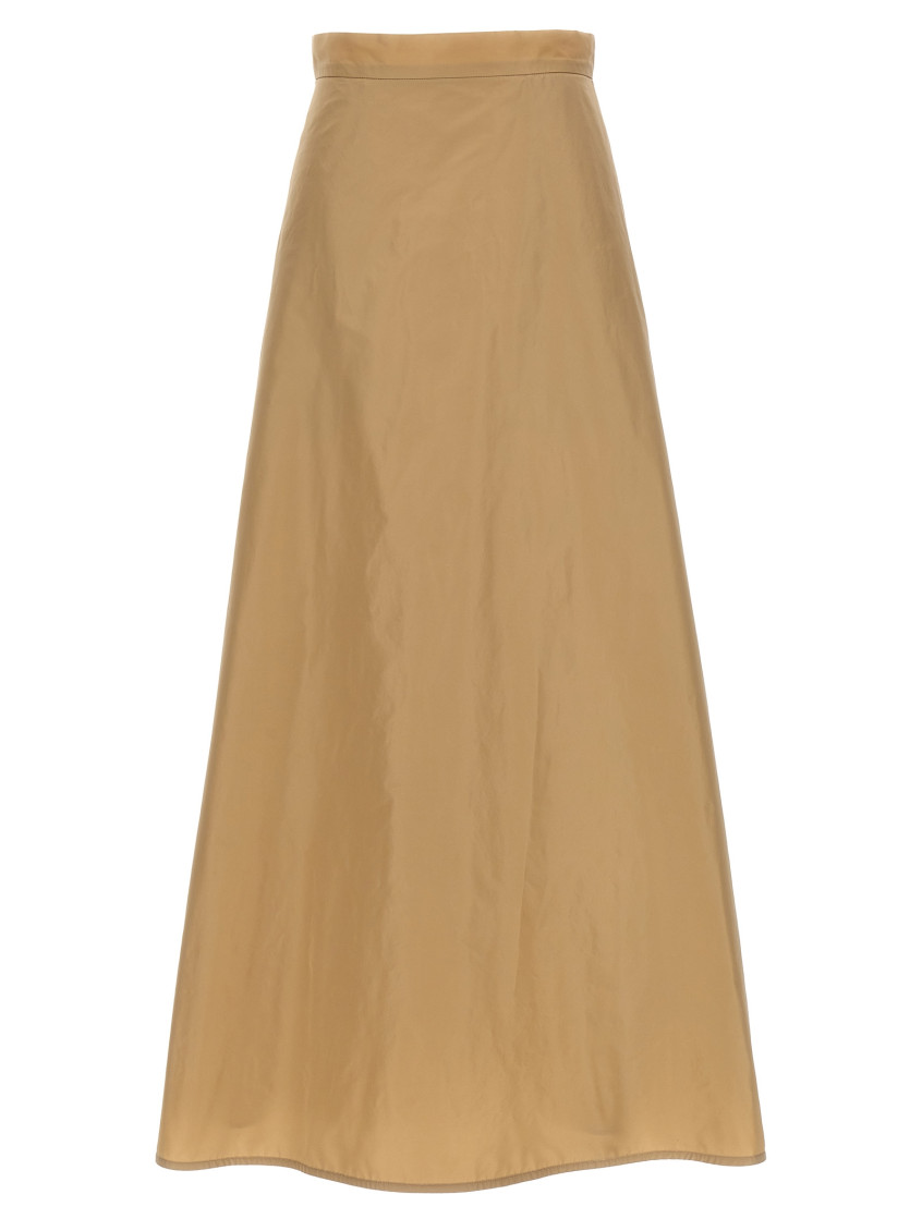 Shop Jil Sander Beige Recycled Polyester Textured Skirt