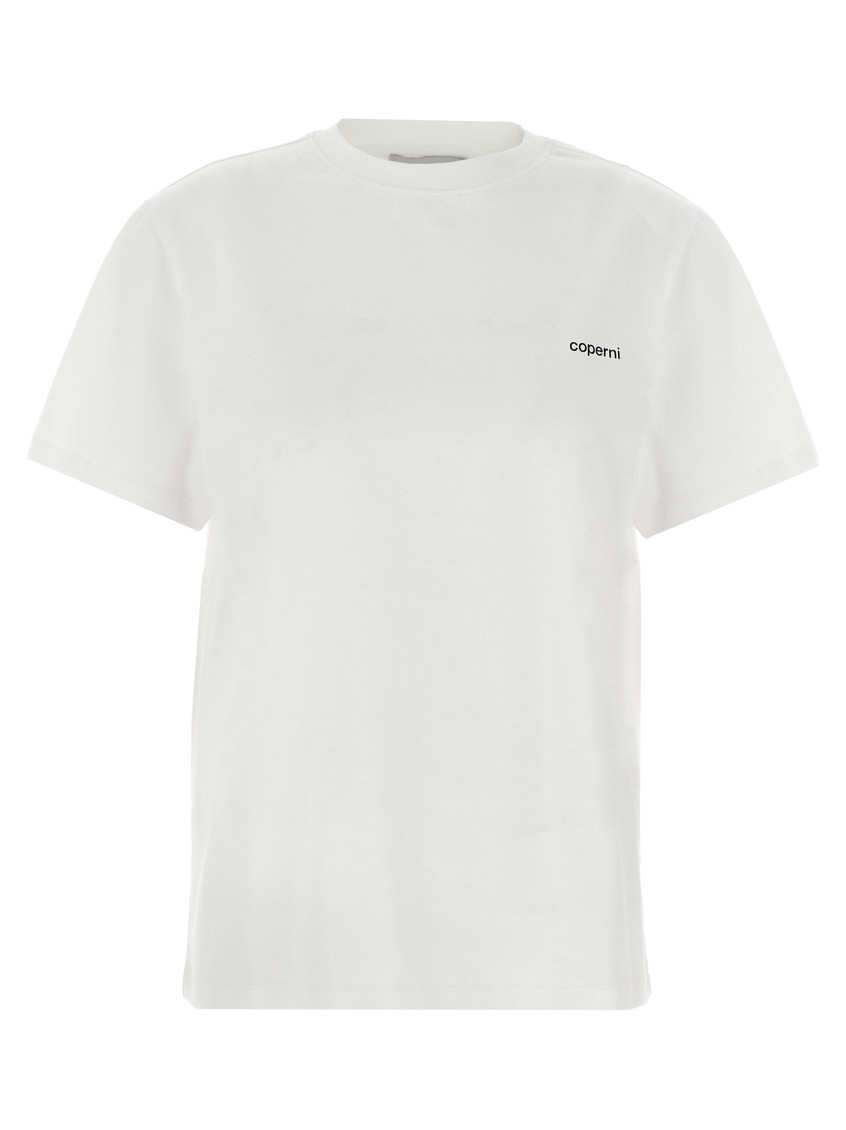 Coperni T-shirt Col Rond En Coton In White