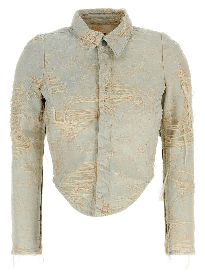 Diesel White De-madeline-fsg Shirt In White