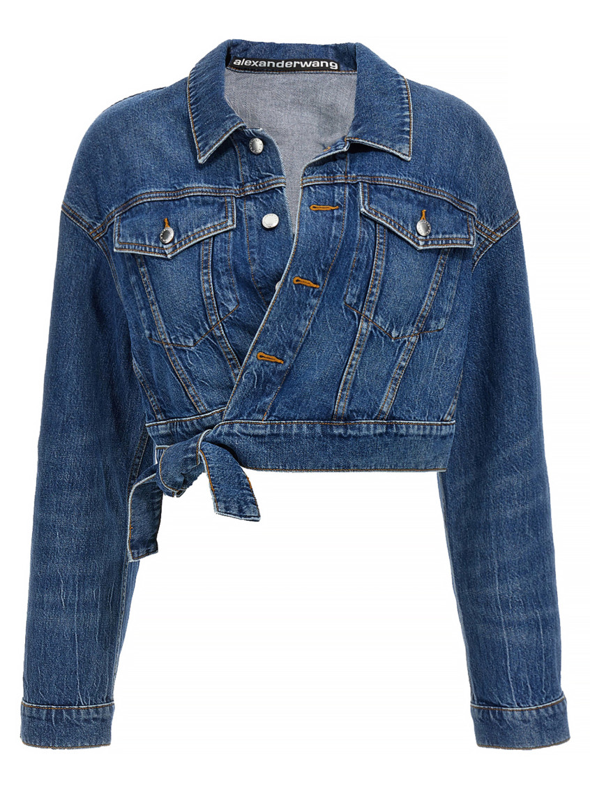 Alexander Wang Denim Jacket In Blue