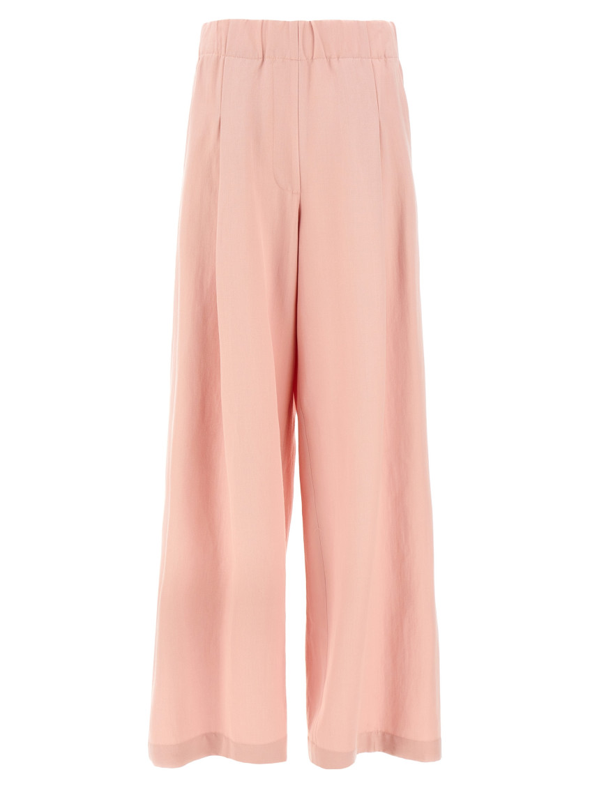 Dries Van Noten Trousers Featuring Back Pocket And Wide Leg In Pink