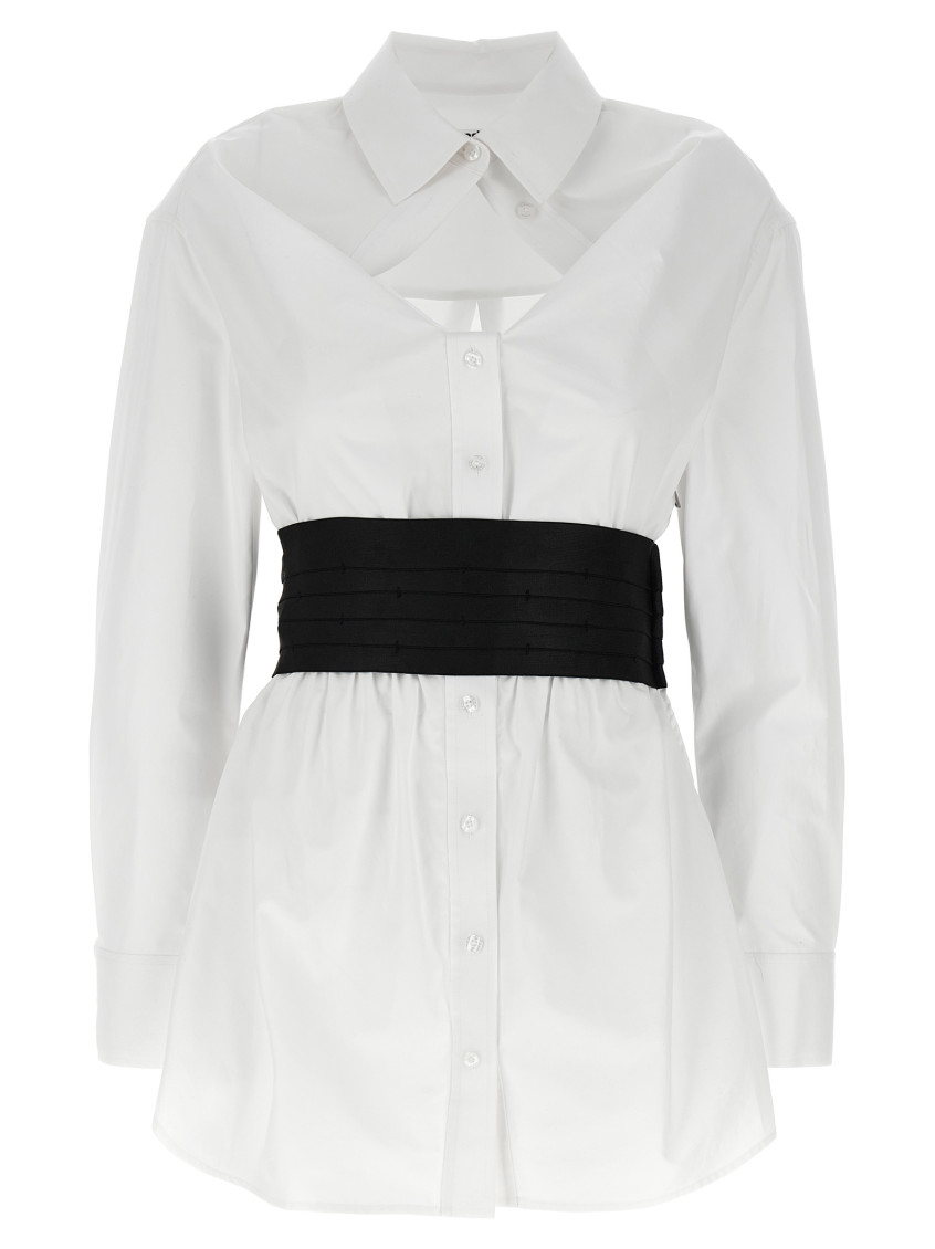 Alexander Wang Deconstructed Mini Dress In Multi