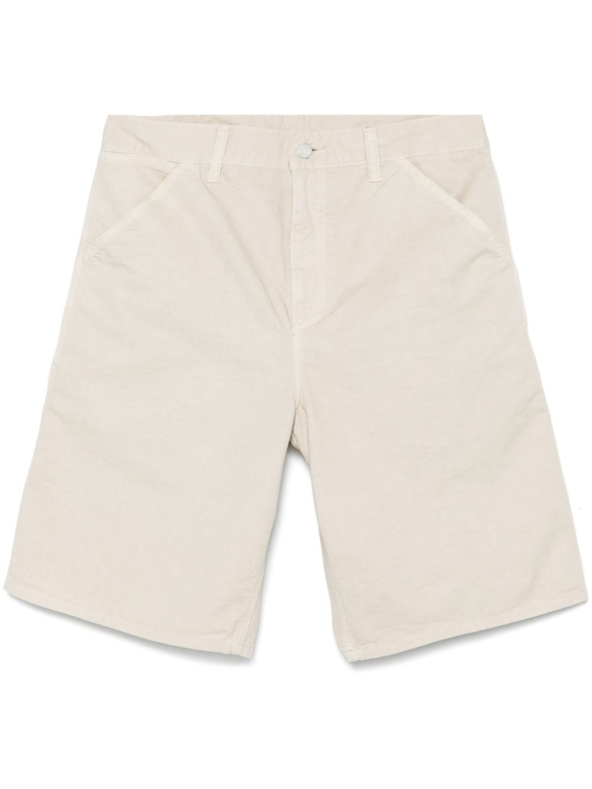 Carhartt Bermuda Single Knee Fleur De Sel In Beige