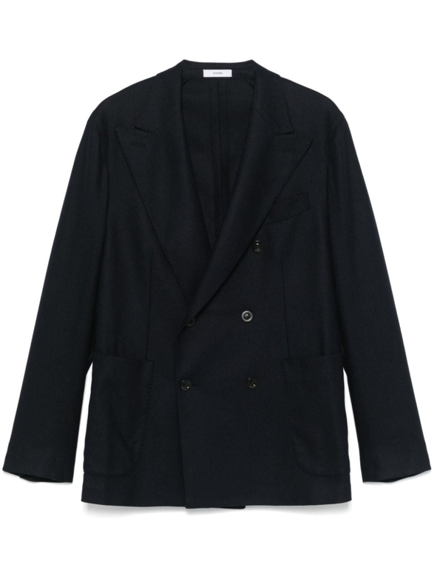 Boglioli Single Breasted Blazer In Blue