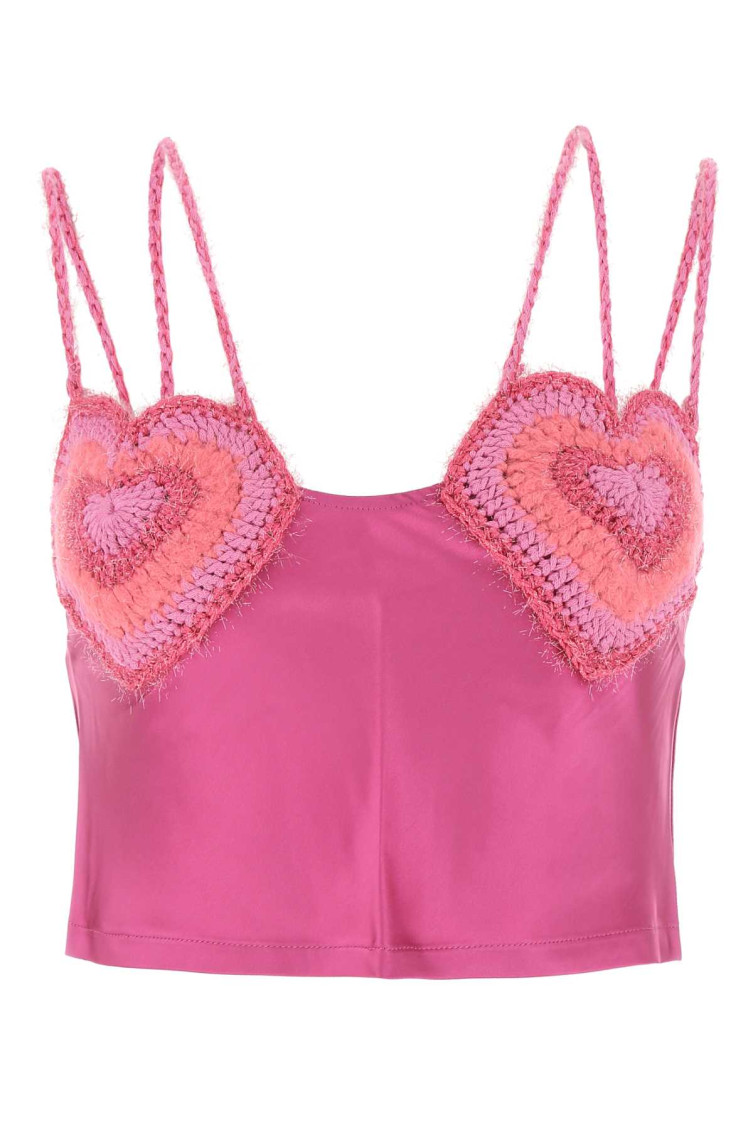 Marco Rambaldi Fucsia Satin Top