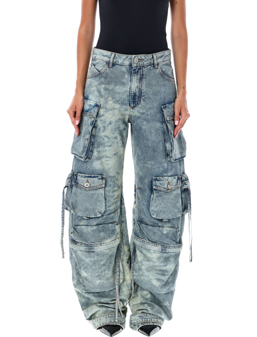 Attico Fern Cargo Denim Pants