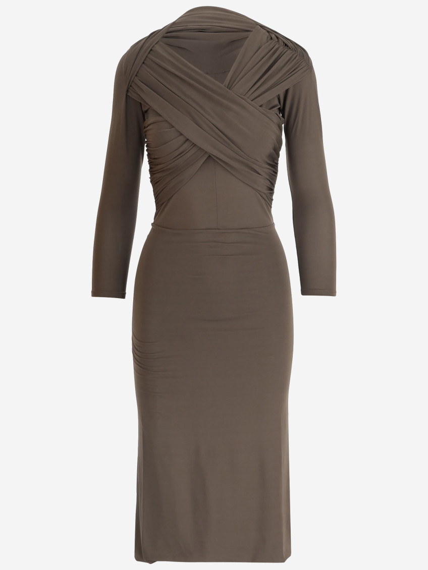 Patou Long Dress Cross Effect