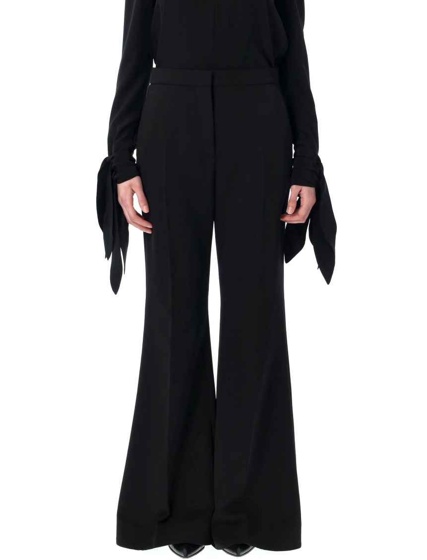 Shop Givenchy Black Flare Tailored Pants