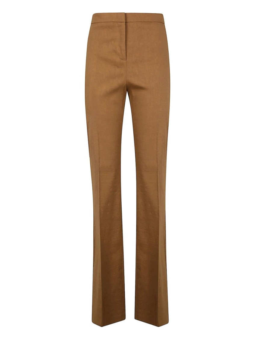 Pinko High-waisted Straight-leg Trousers In Viscose Blend