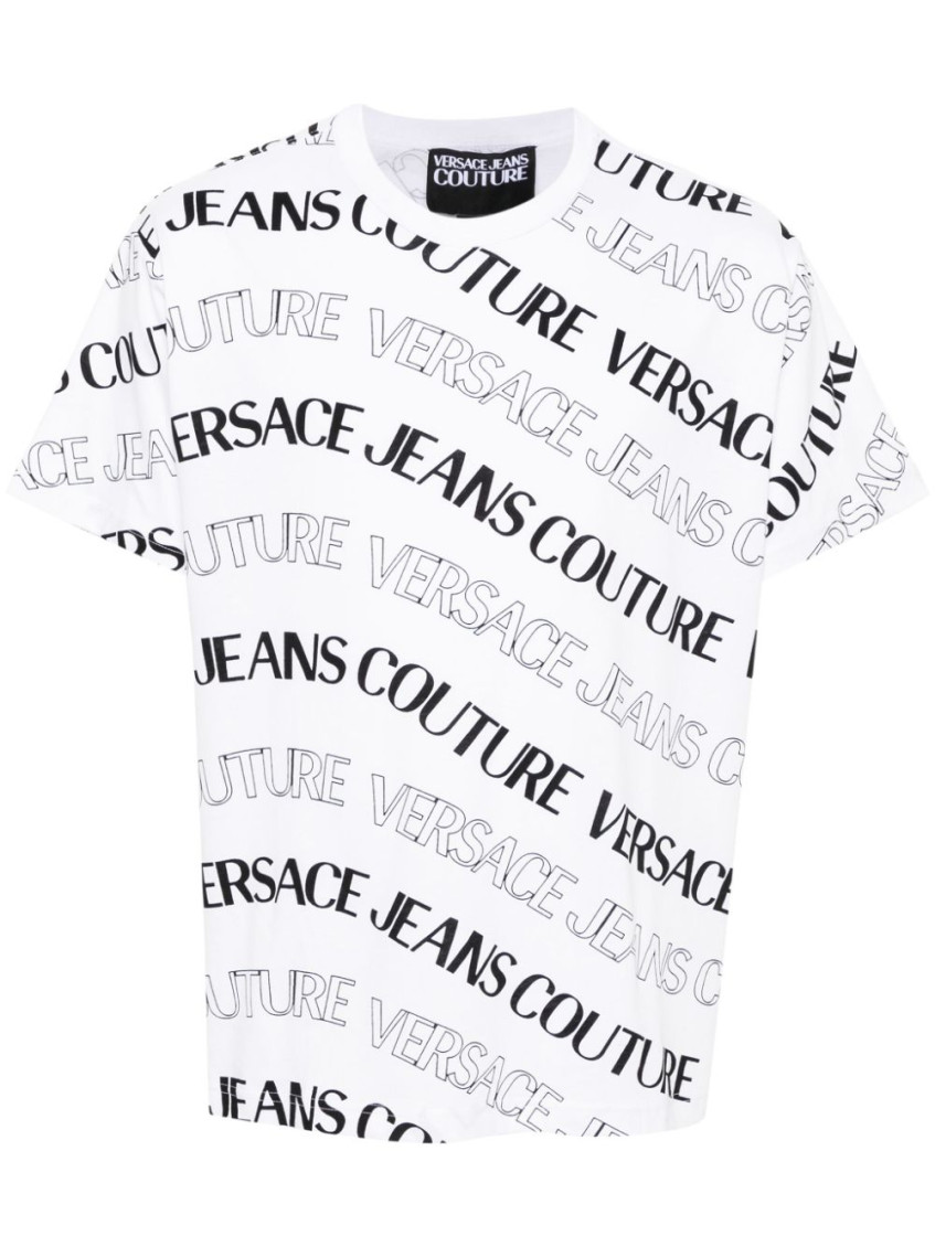 VERSACE JEANS COUTURE WHITE COTTON T-SHIRT 