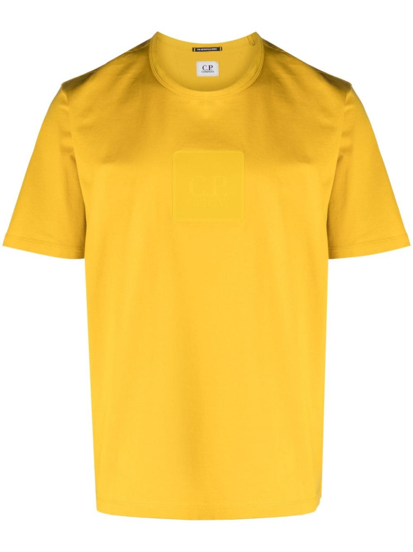 C.p. Company Metropolis Series Mercerized-jersey T-shirt In Yellow