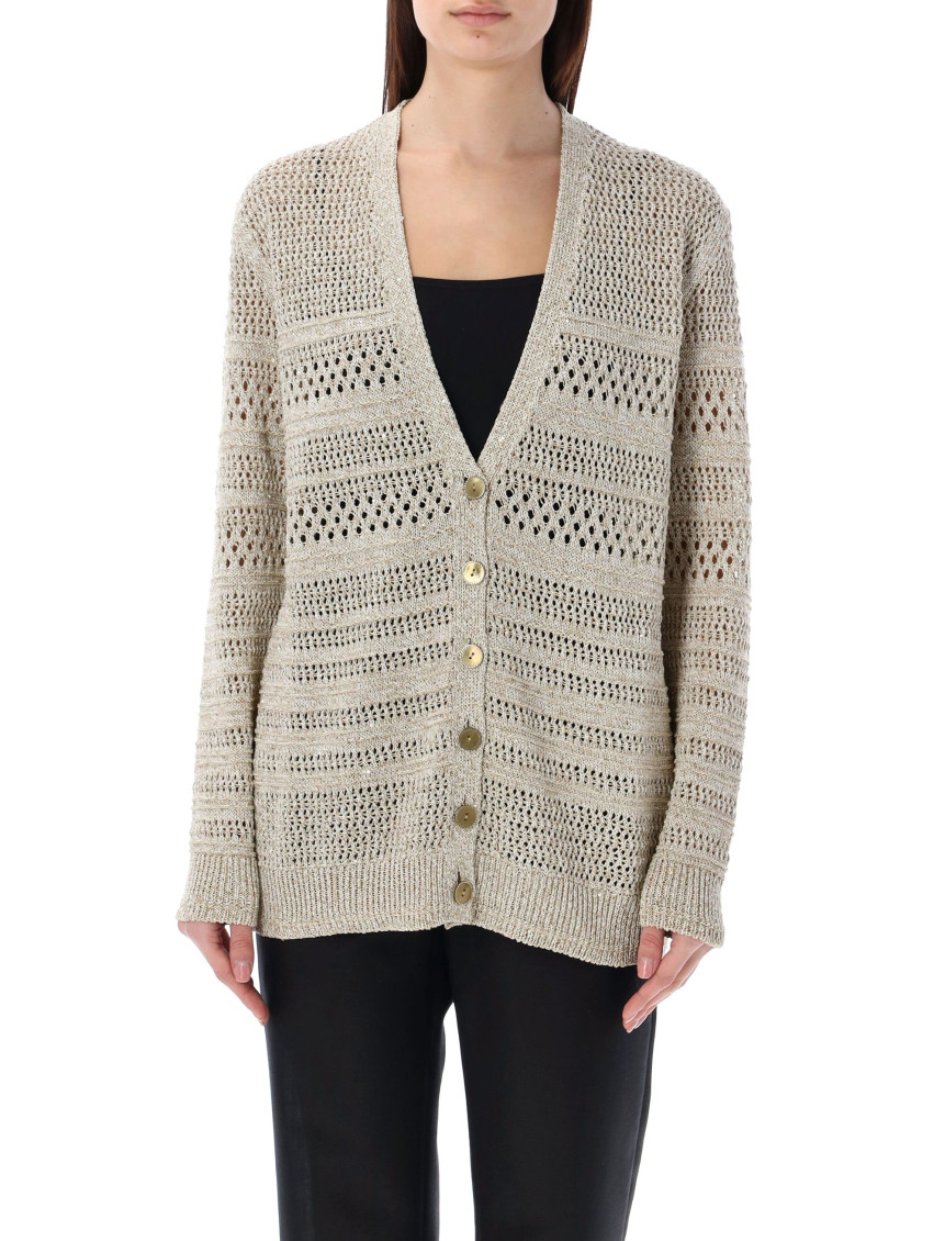 Shop Ralph Lauren Golden Knit Cardigan