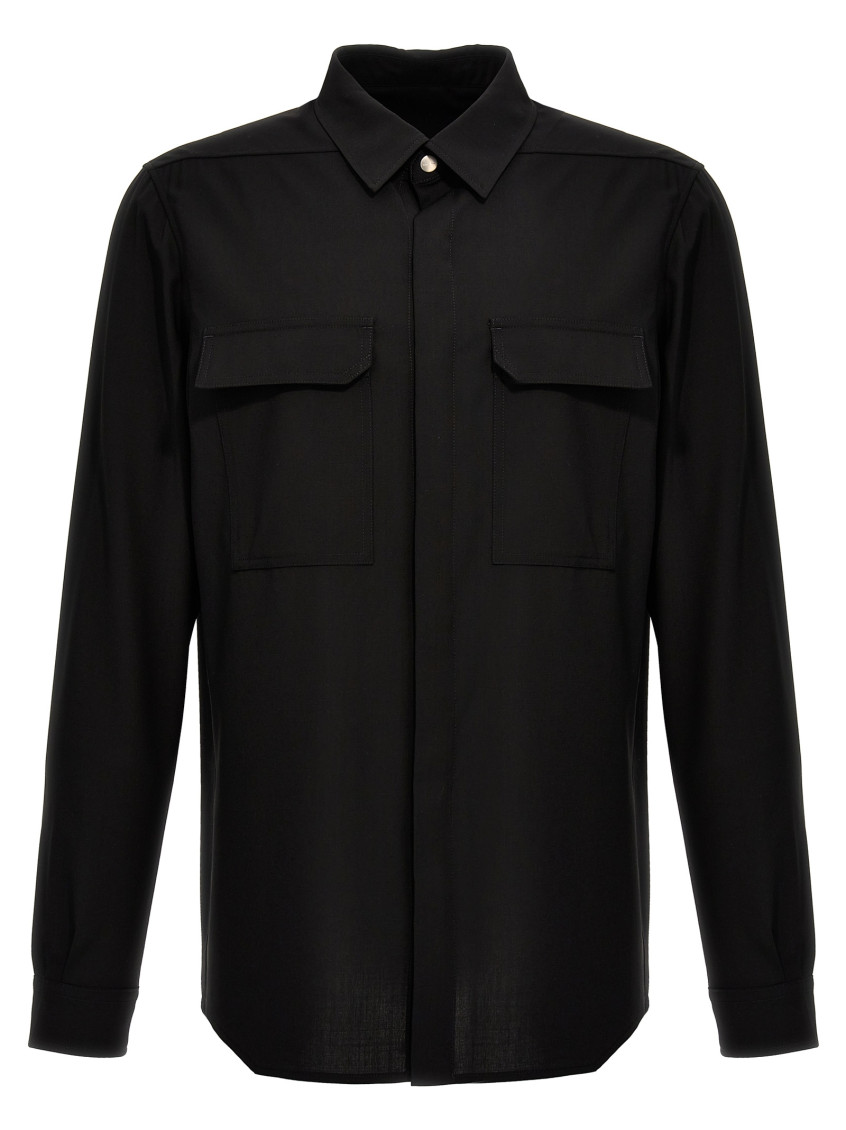 Rick Owens Black Outershirt Shirt for Men Online India at Darveys.com