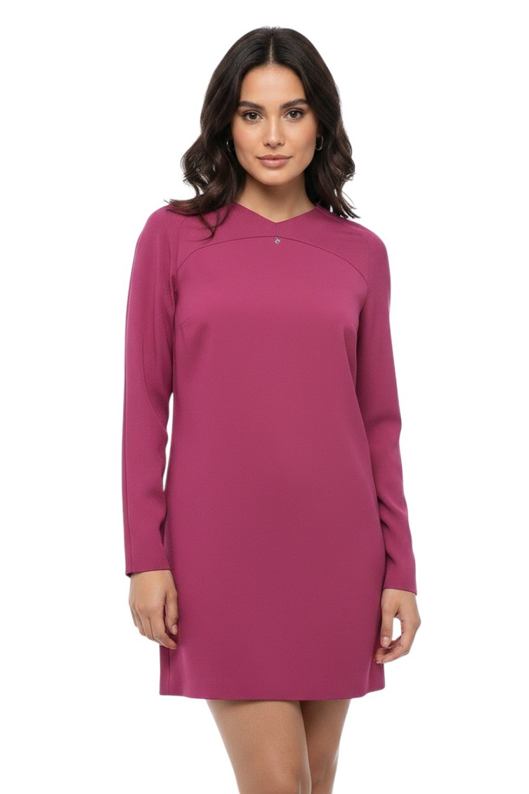 Dsquared2 Purple V Neck Mini Dress