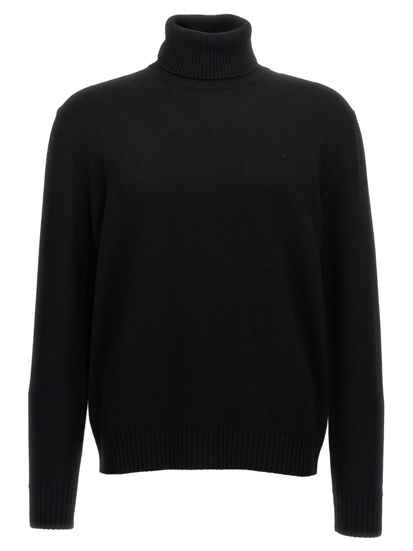 Ballantyne Wool Turtleneck Sweater In Black