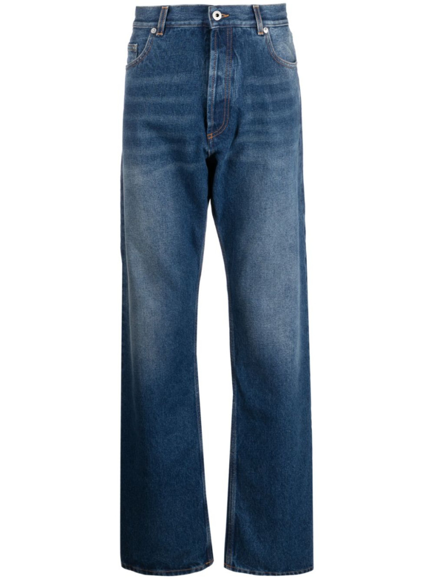 Shop Off-white Blue Denim Jeans