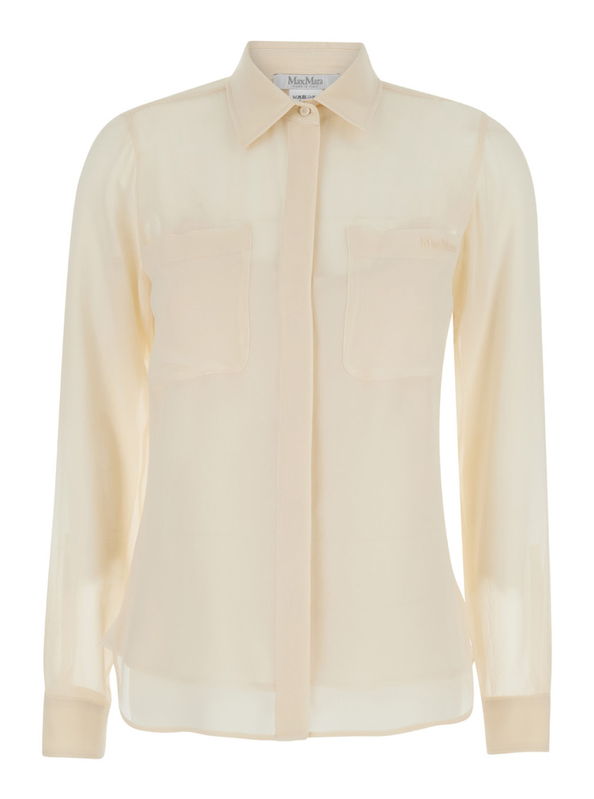Max Mara Vongola Shirt In Natural