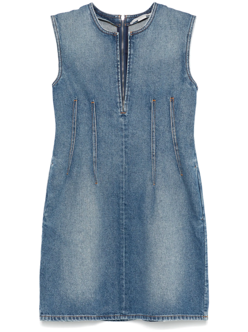 Stella Mccartney Denim Mini Dress In Denim