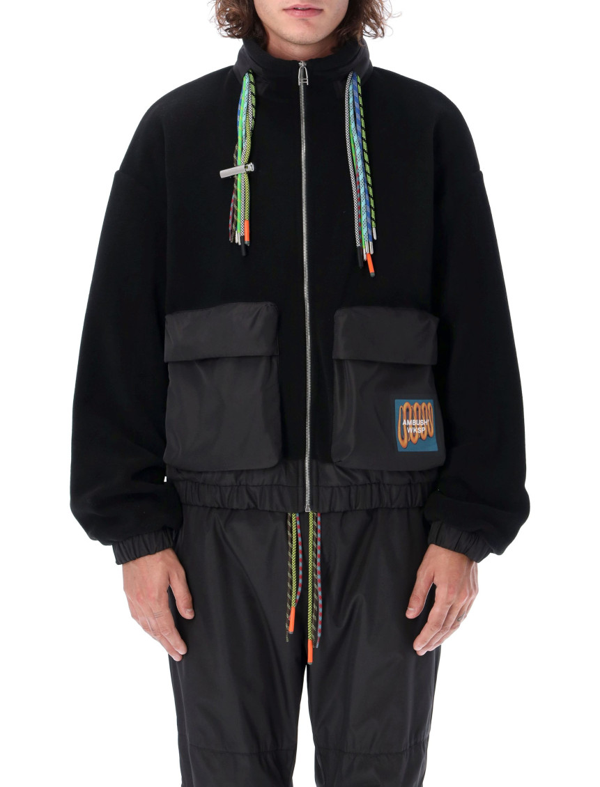 Shop Ambush Black Logo Patch Jacket