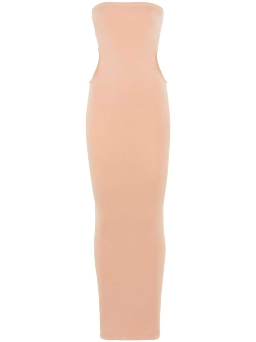 Wolford Shaping Fatal Midi Dress In Beige