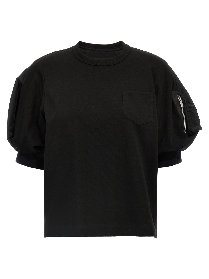 Tシャツ・カットソー SACAI Balloon T-shirt Sacai Black Balloon T-shirt for Women Online USA at Darveys.com