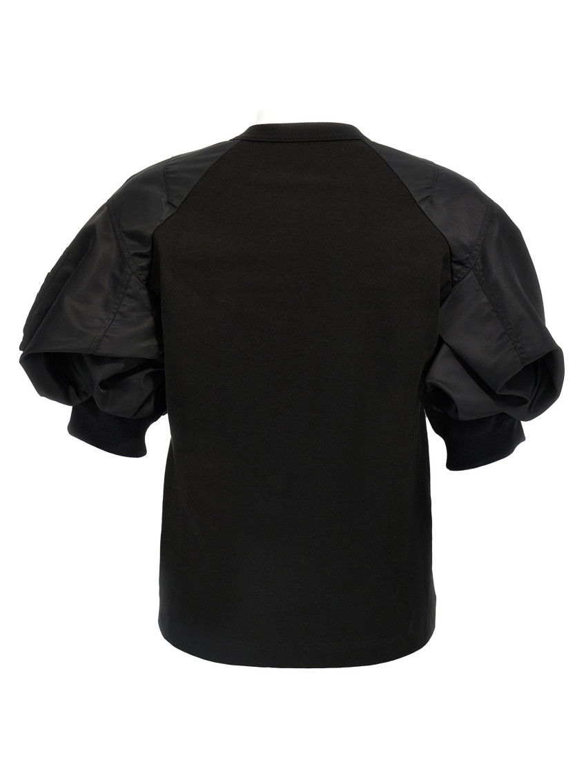 Tシャツ・カットソー SACAI Balloon T-shirt Sacai Black Balloon T-shirt for Women Online USA at Darveys.com