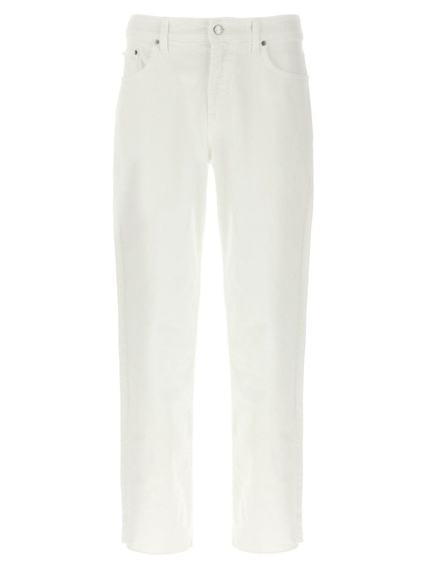 Department Five White Straight Fit Jeans In White
