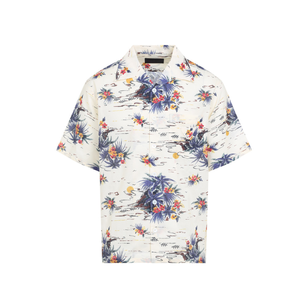 Prada Men's Cotton Shirt In White