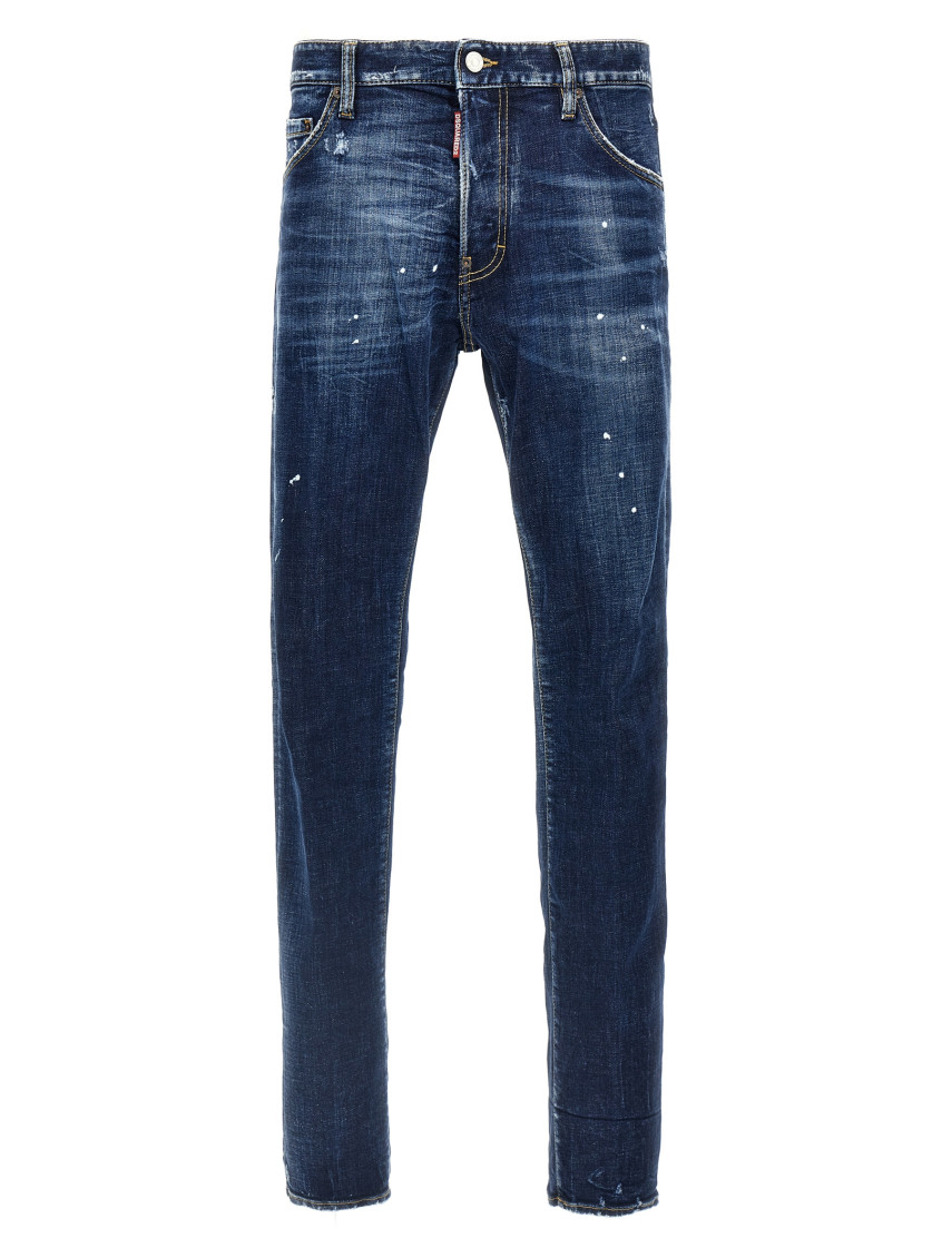 Dsquared2 Blue Narrow Denim Jeans In Blue