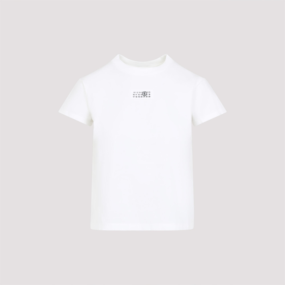 Mm6 Maison Margiela White Cotton T-shirt In White