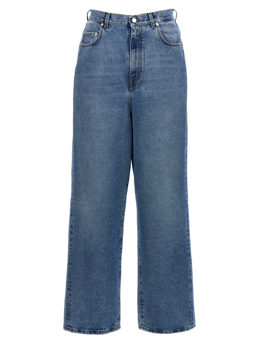 Séfr Blue Disco Cut Jeans In Blue