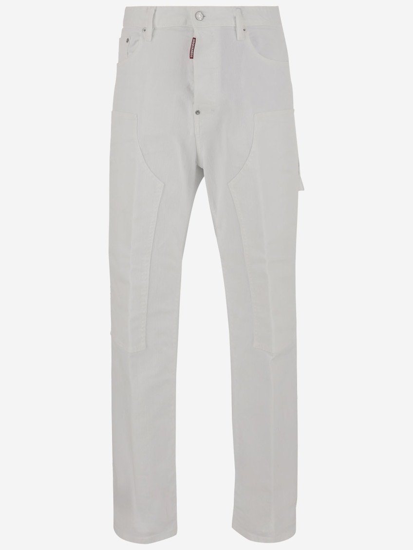 Dsquared2 White Classic Straight Fit Jeans In White