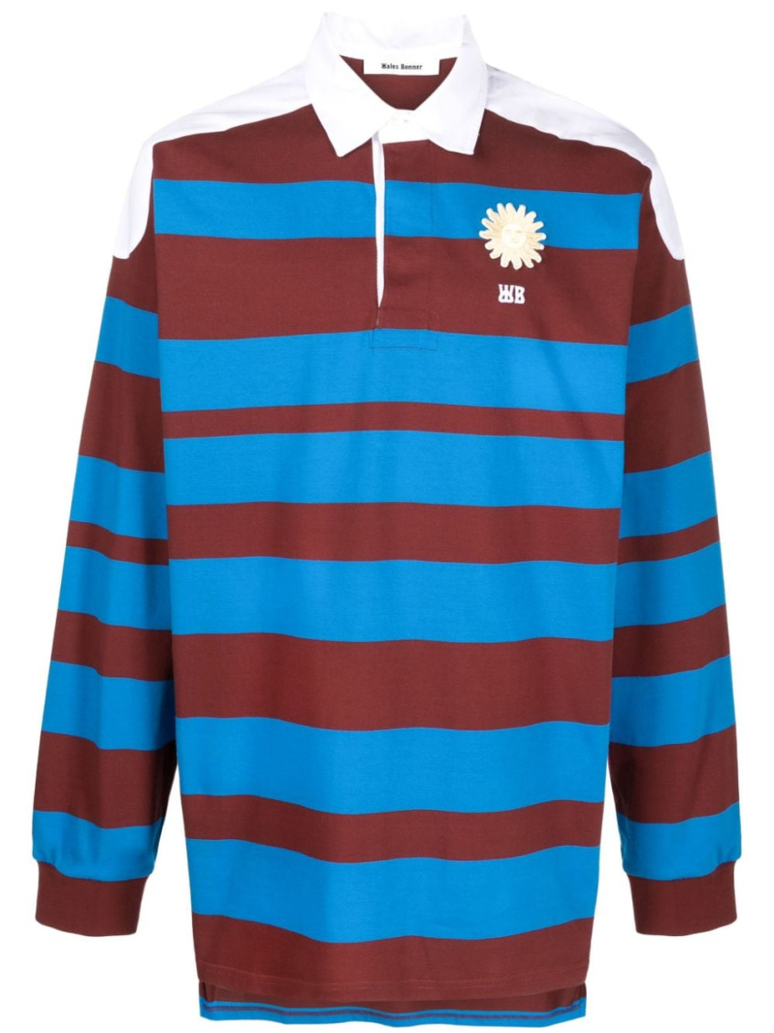 Shop Wales Bonner Multi Color Striped Polo In Multicolor