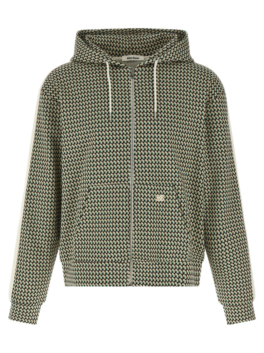 Shop Wales Bonner Multicolor Power Hoodie Sweatshirt