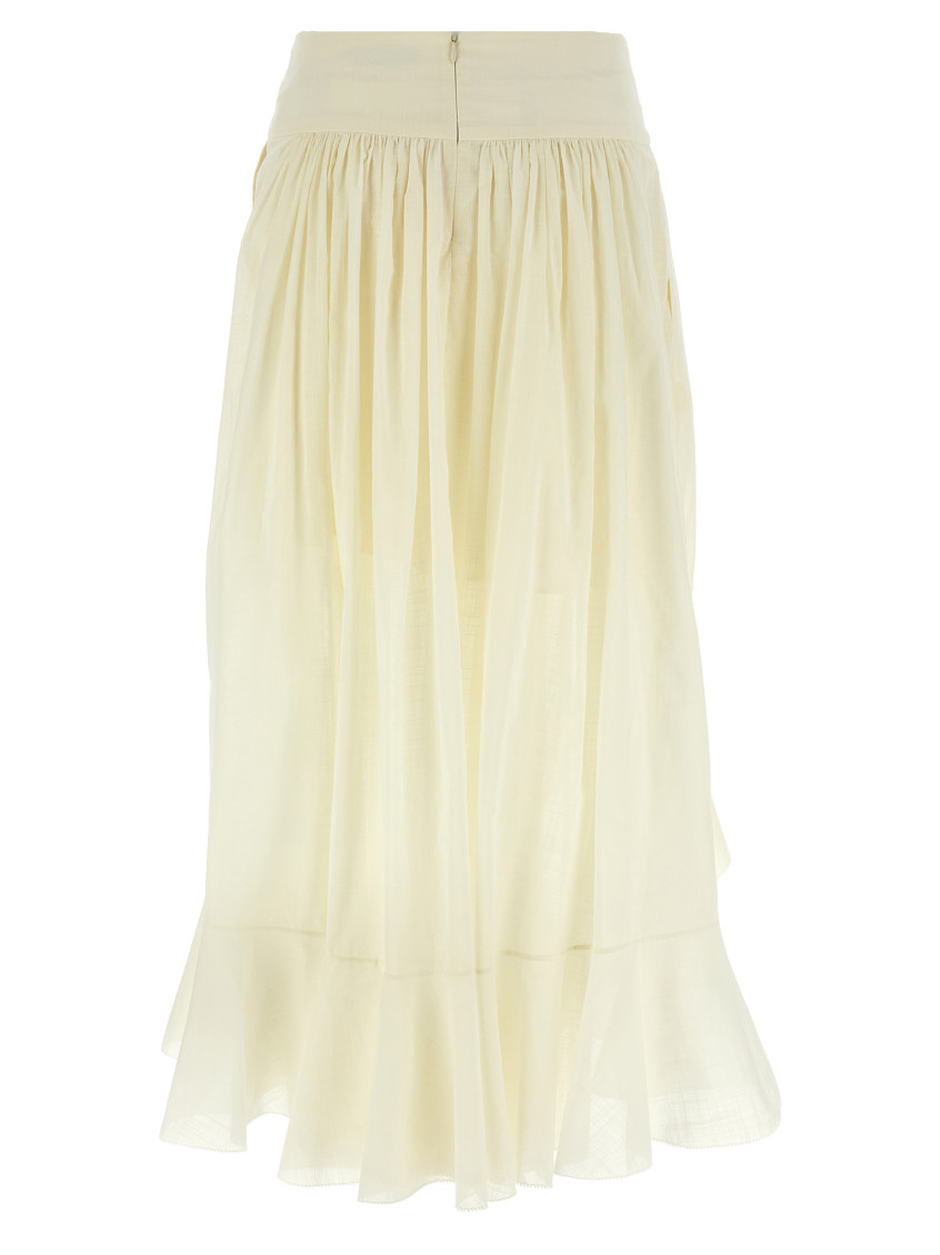 スカート ZIMMERMANN 'Acacia Ruffle' skirt White ZIMMERMANN 'Acacia Ruffle' skirt White