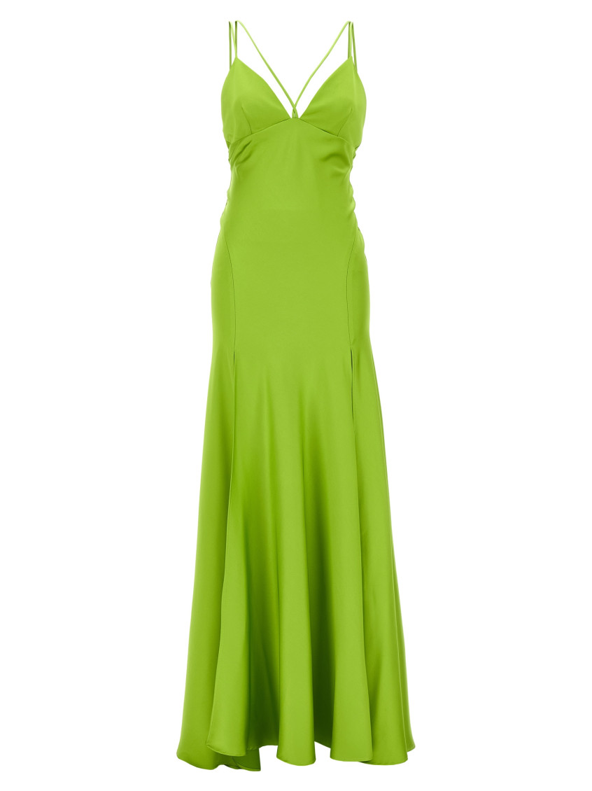 Shop Pinko Green Fissone Dress
