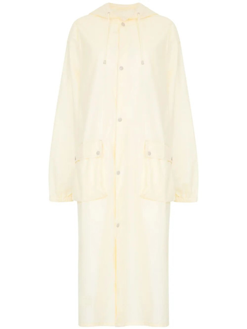Maison Margiela Maison Martin Margiela Women Rubberized Cotton Caban Coat In Beige