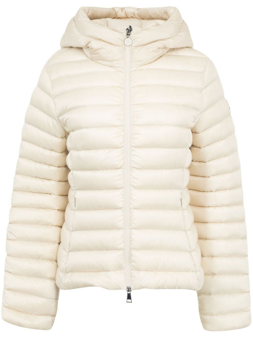 Moncler Ivory Ige Short Hooded Down Jacket In White