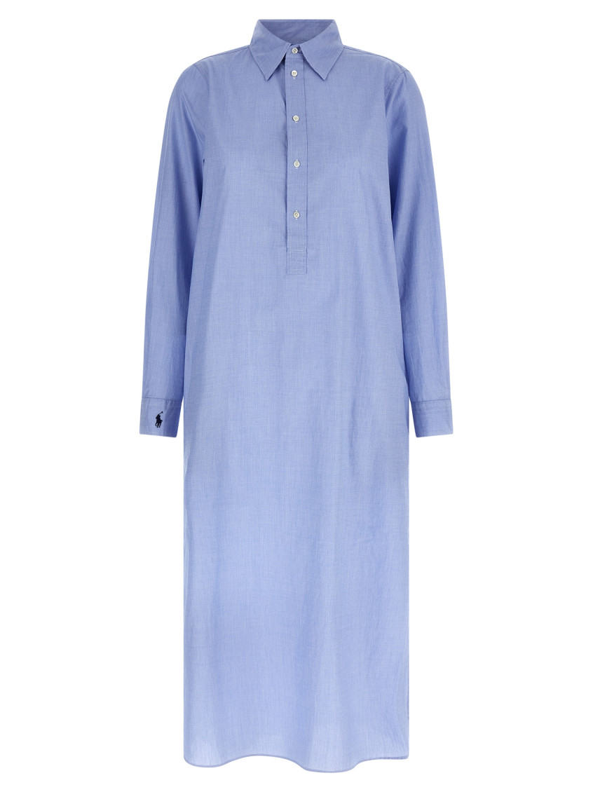 Shop Polo Ralph Lauren Light Blue Tunic Dress