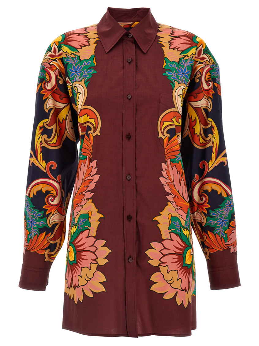Etro Scarf Shirt In Multicolor