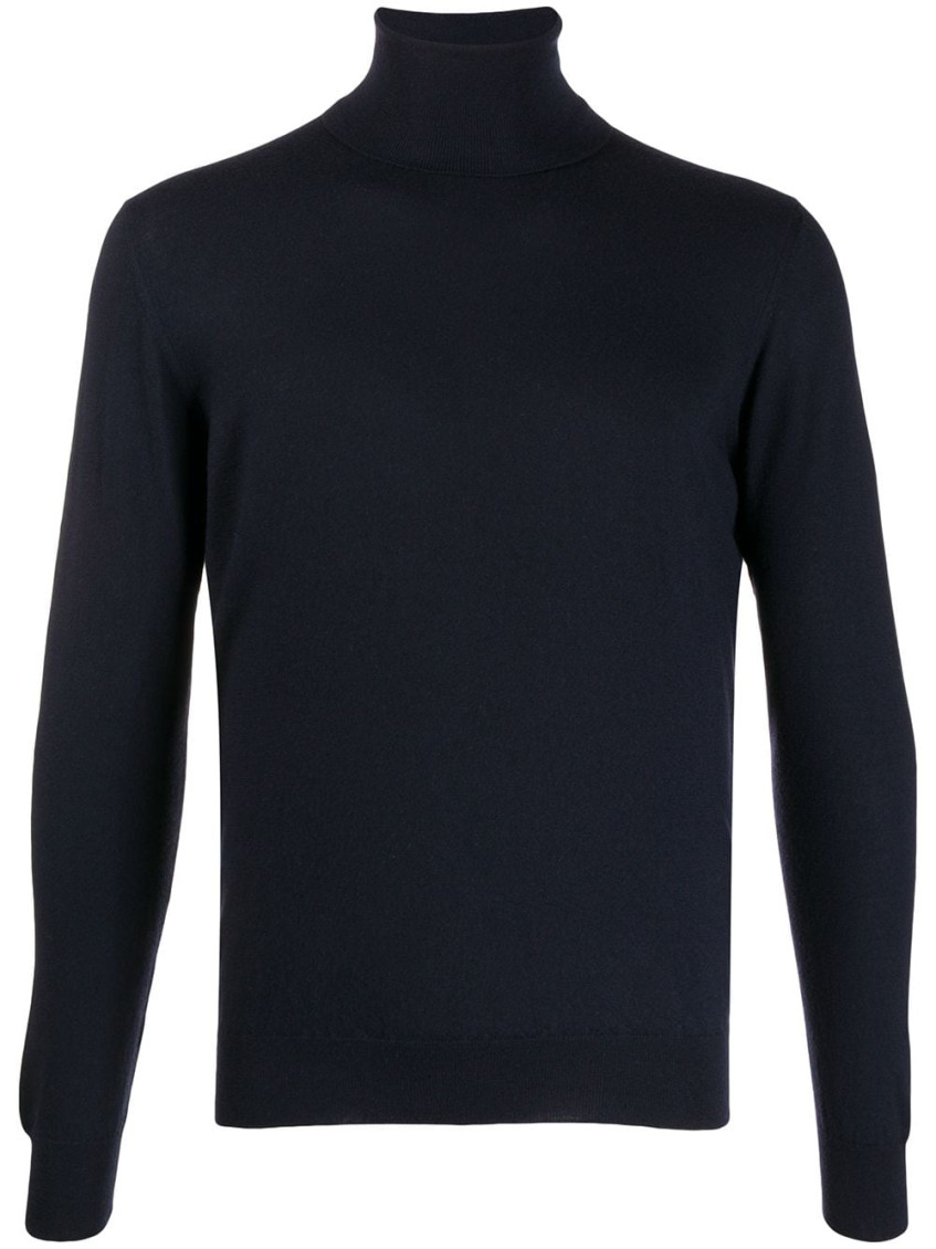 Drumohr Sweater With Logo In Navy Blue